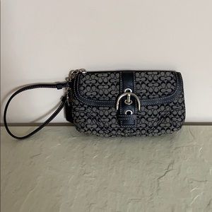 Coach Black Wristlet